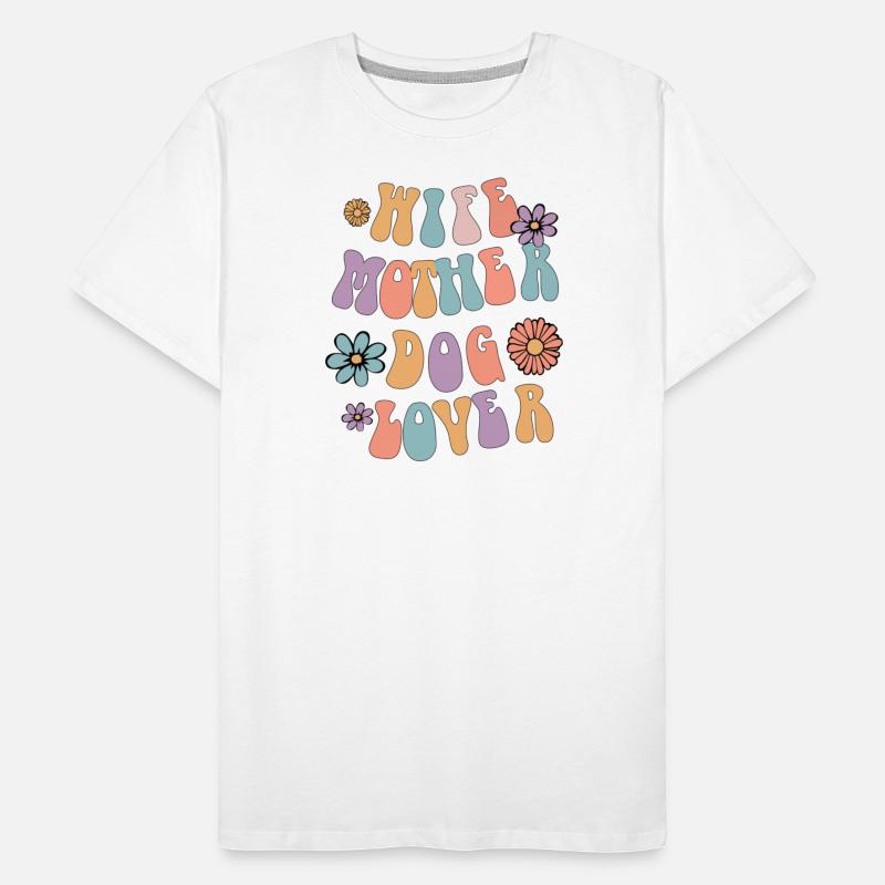 Wife Mother Dog Lover Retro Dog Mom, Dog Owner