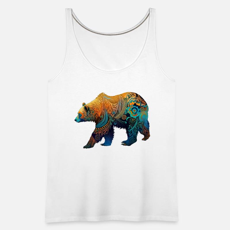 Wild Bear Watercolor Colorful Nature Outdoor