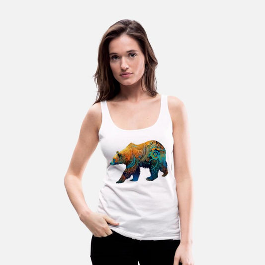 Wild Bear Watercolor Colorful Nature Outdoor
