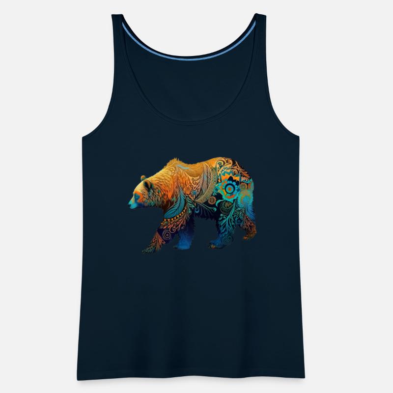Wild Bear Watercolor Colorful Nature Outdoor