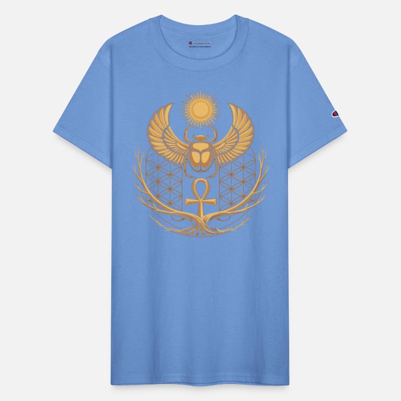 Winged Scarab with Ankh & Solar Disk