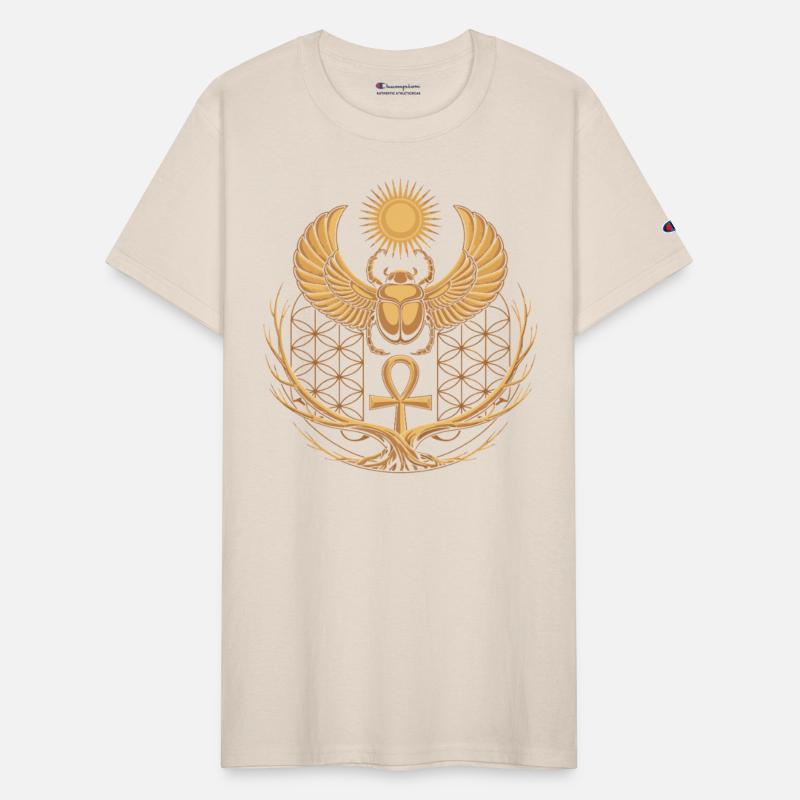 Winged Scarab with Ankh & Solar Disk