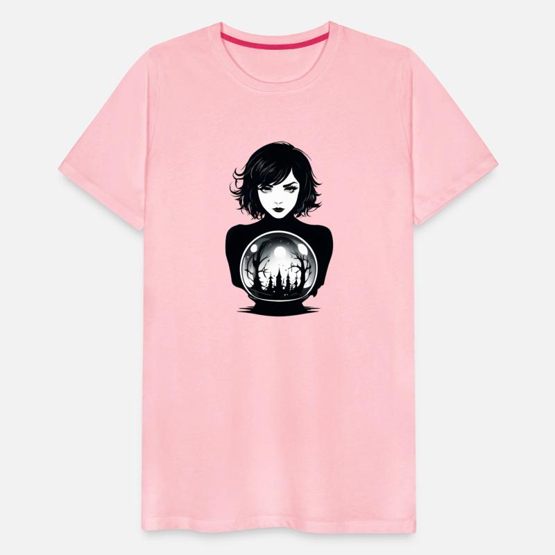 Witchy Woman Gazing into a Crystal Ball