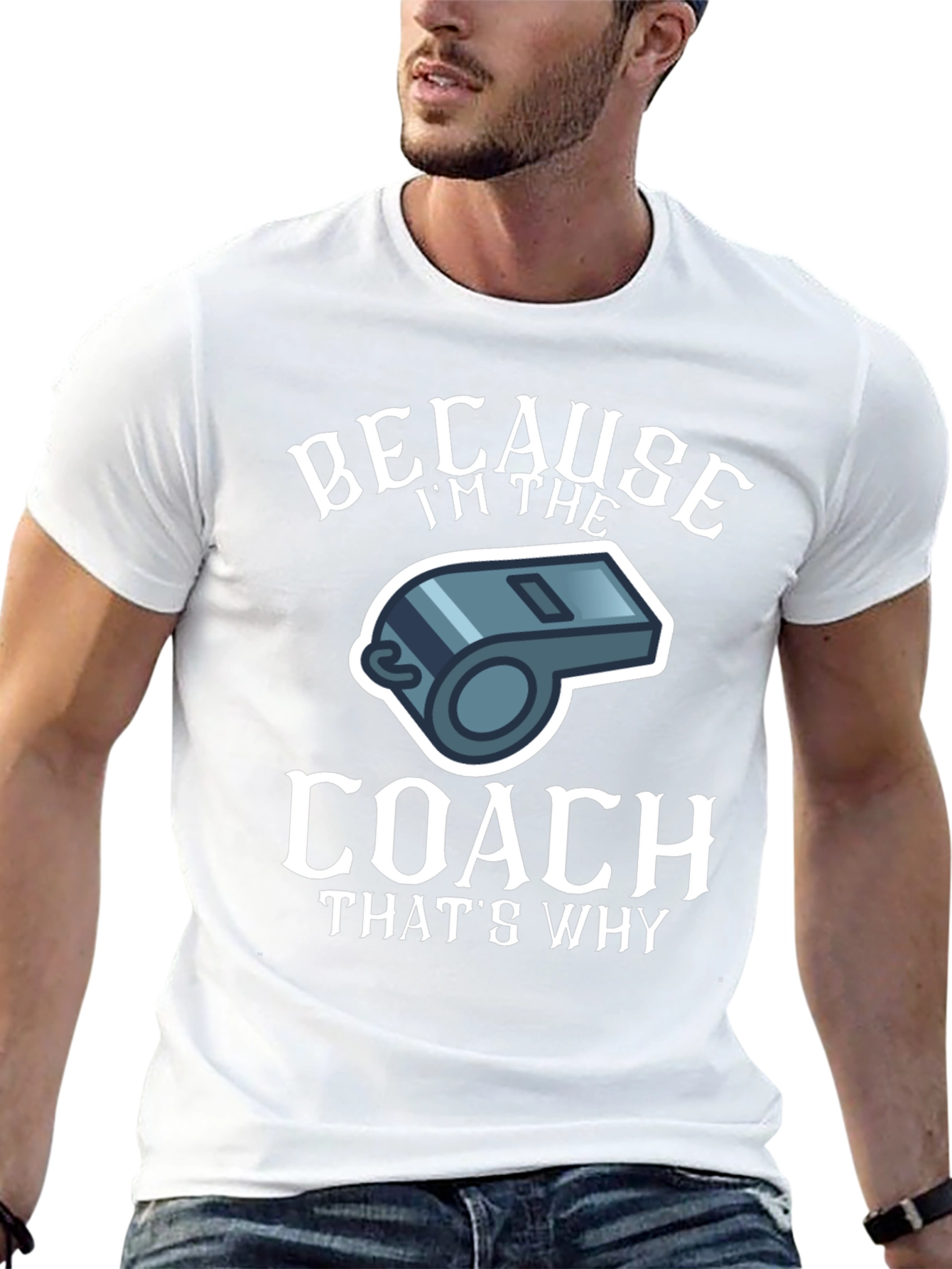 Coach Whistle Graphic T-Shirt
