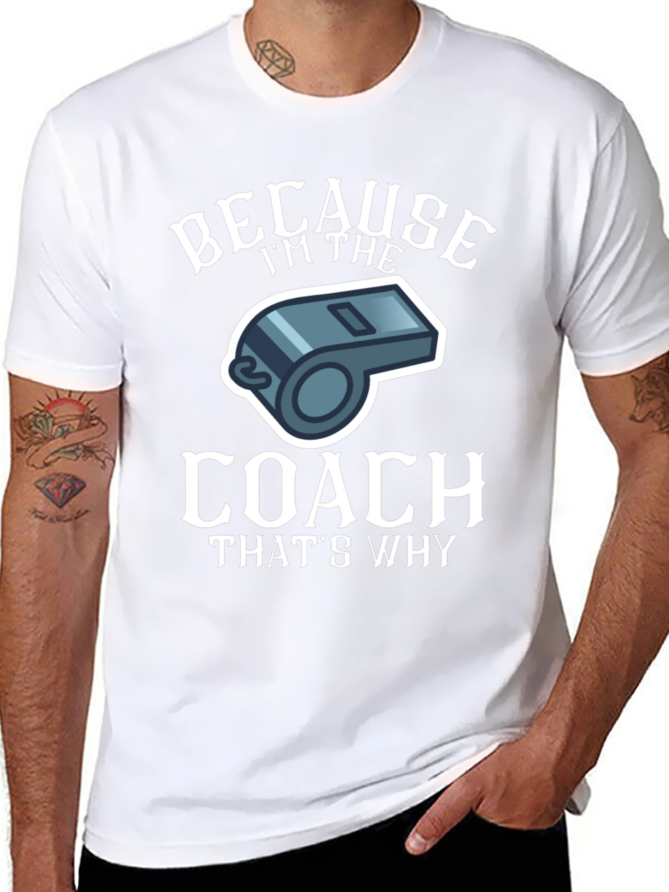 Coach Whistle Graphic T-Shirt