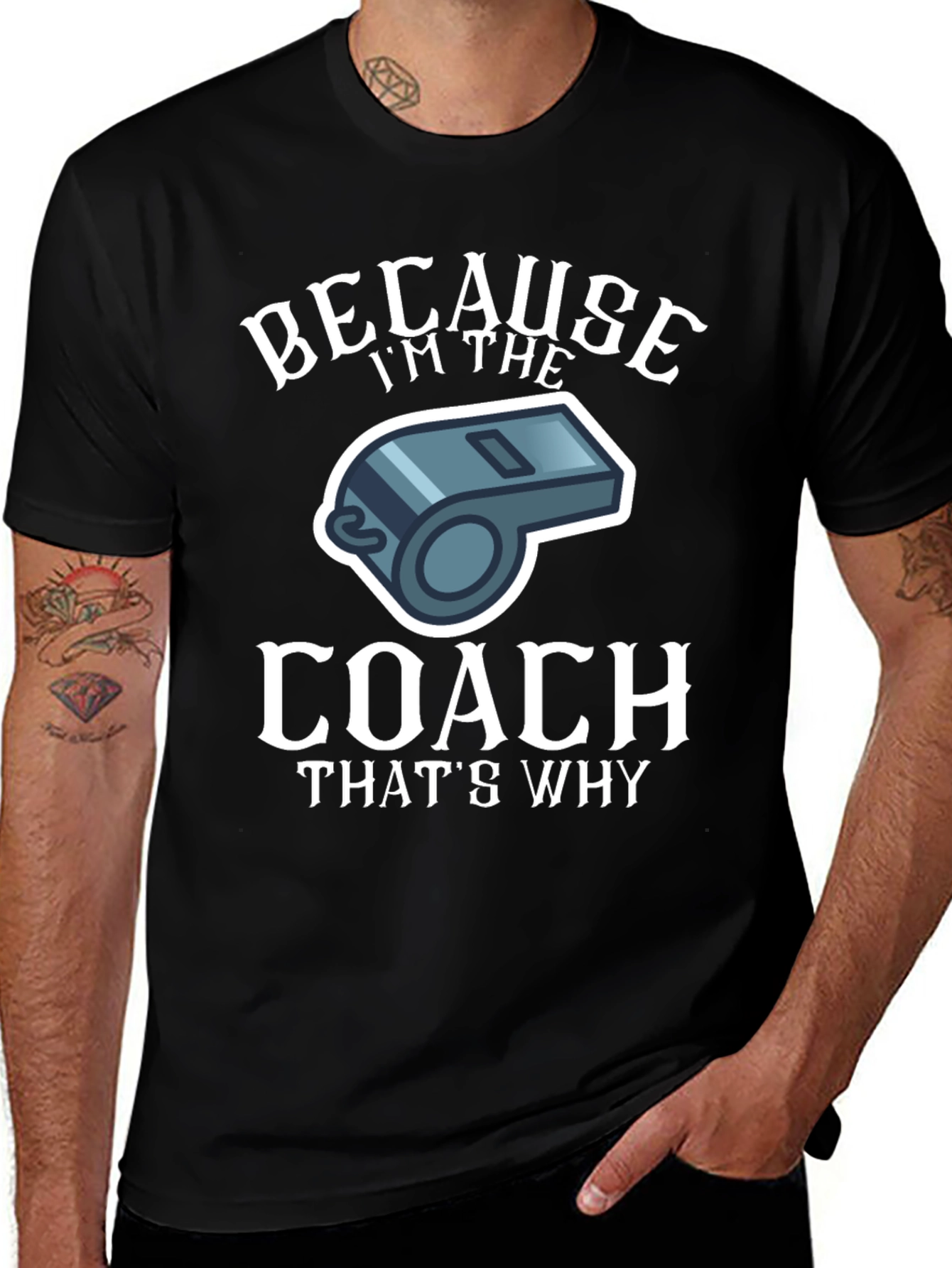 Coach Whistle Graphic T-Shirt