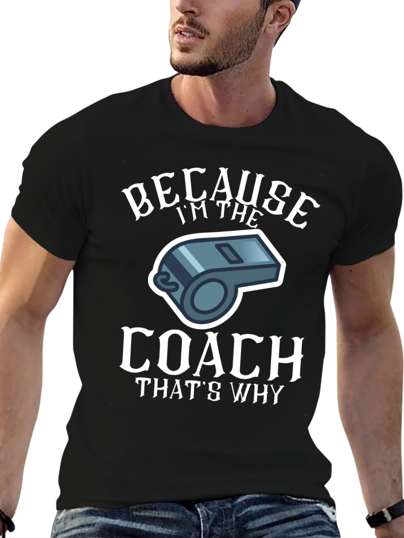Coach Whistle Graphic T-Shirt