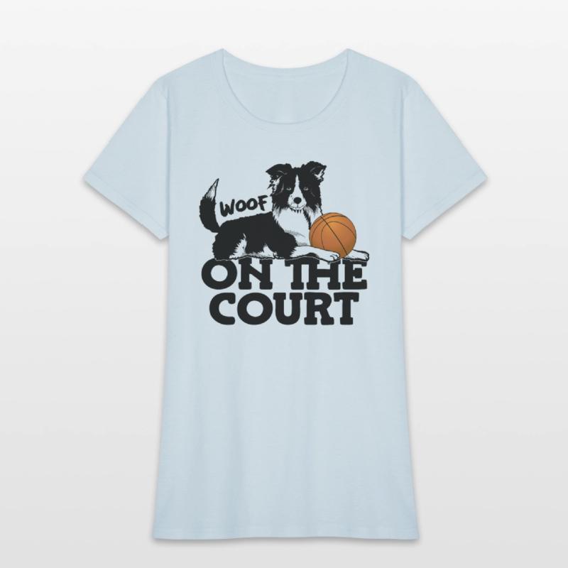 Woof On The Court Sporty Dog Athlete Sports