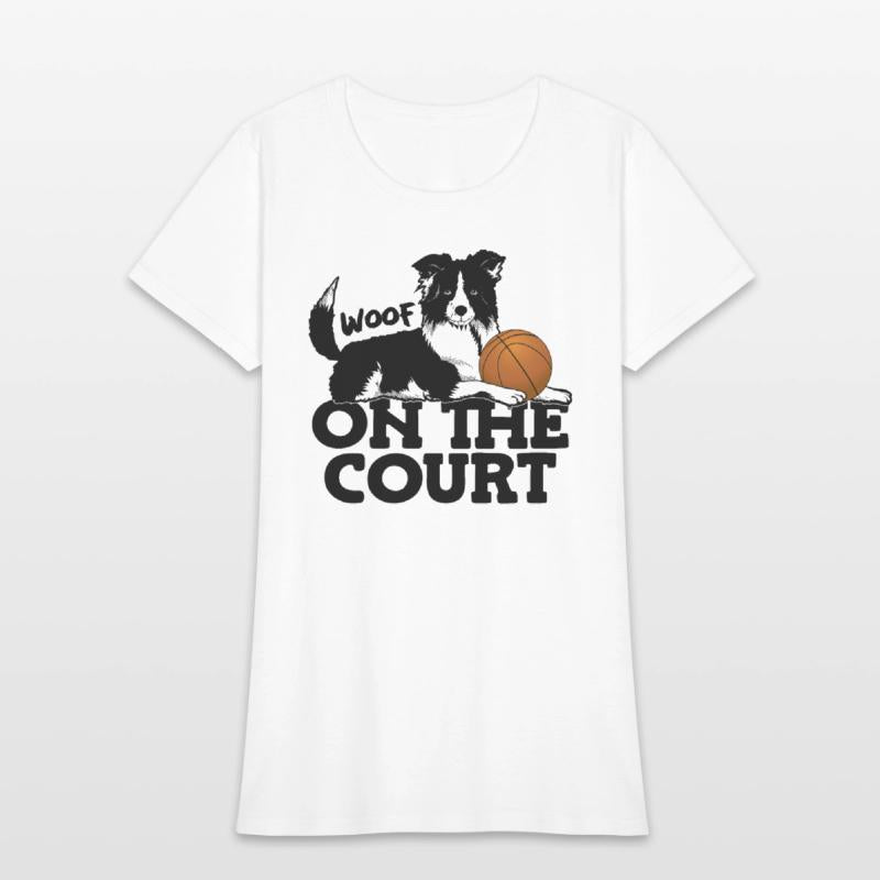 Woof On The Court Sporty Dog Athlete Sports