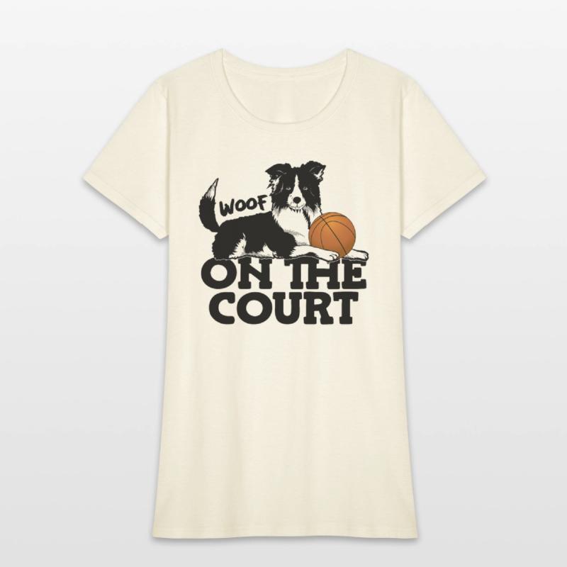 Woof On The Court Sporty Dog Athlete Sports