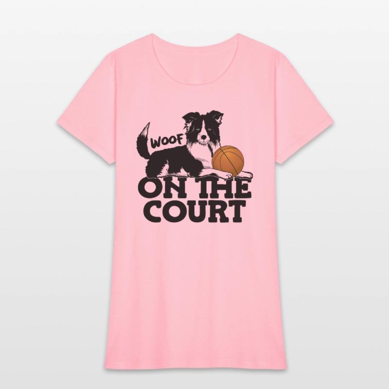 Woof On The Court Sporty Dog Athlete Sports