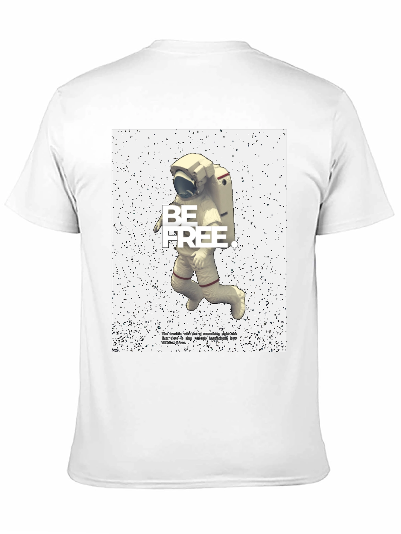 Be Free Astronaut Graphic T-Shirt