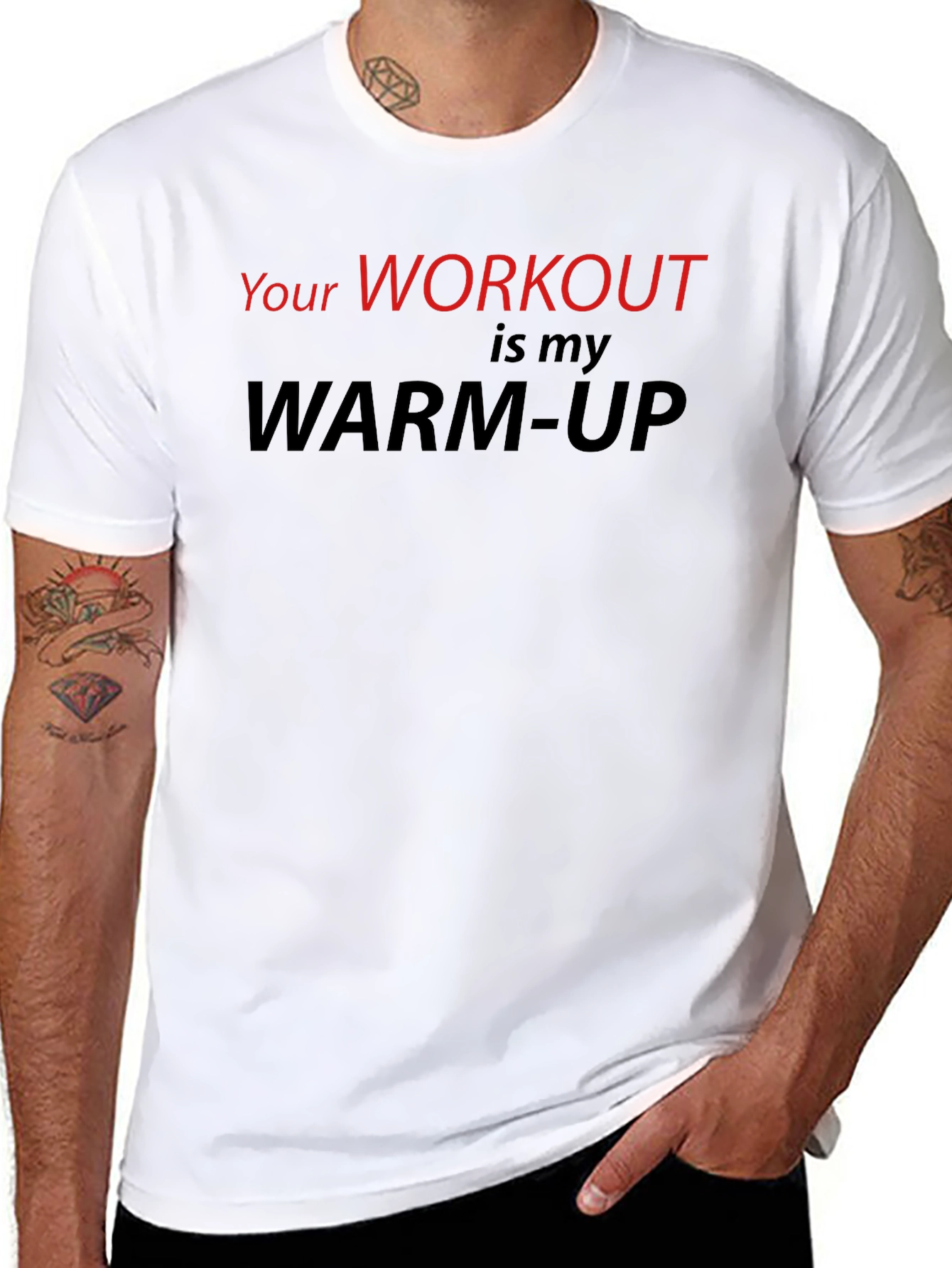 Workout Warm-Up Graphic Tee