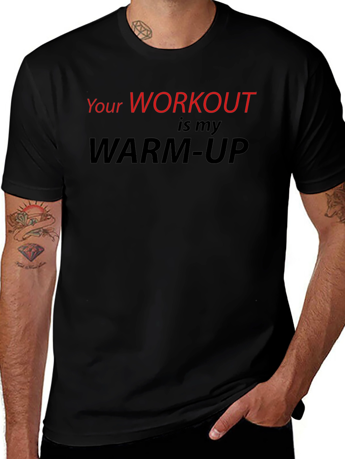 Workout Warm-Up Graphic Tee