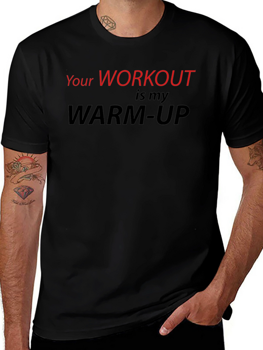 Workout Warm-Up Graphic Tee