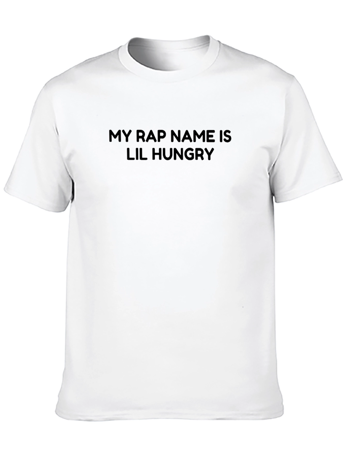 Lil Hungry Rap Tee - Mens Black Graphic T-Shirt