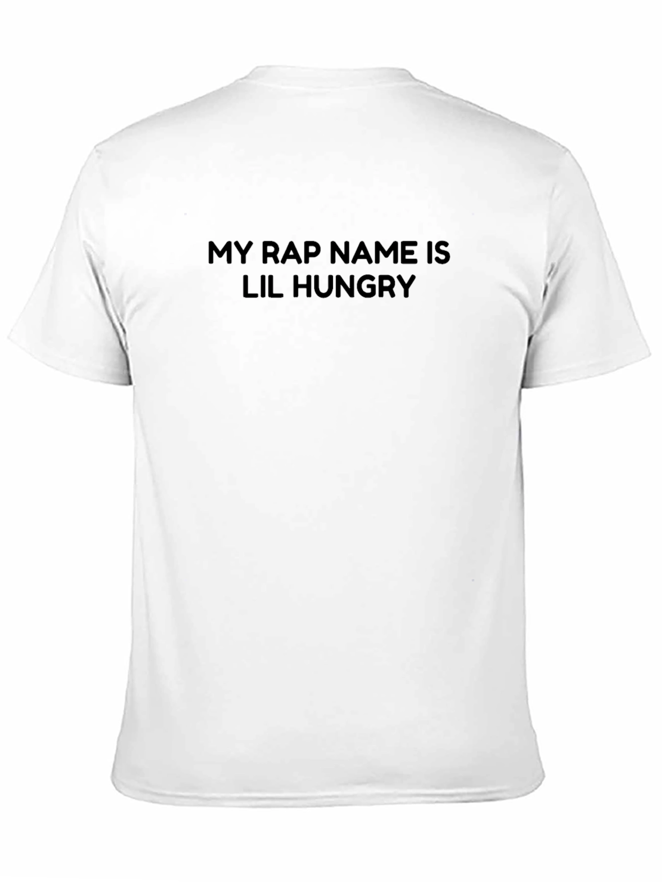 Lil Hungry Rap Tee - Mens Black Graphic T-Shirt