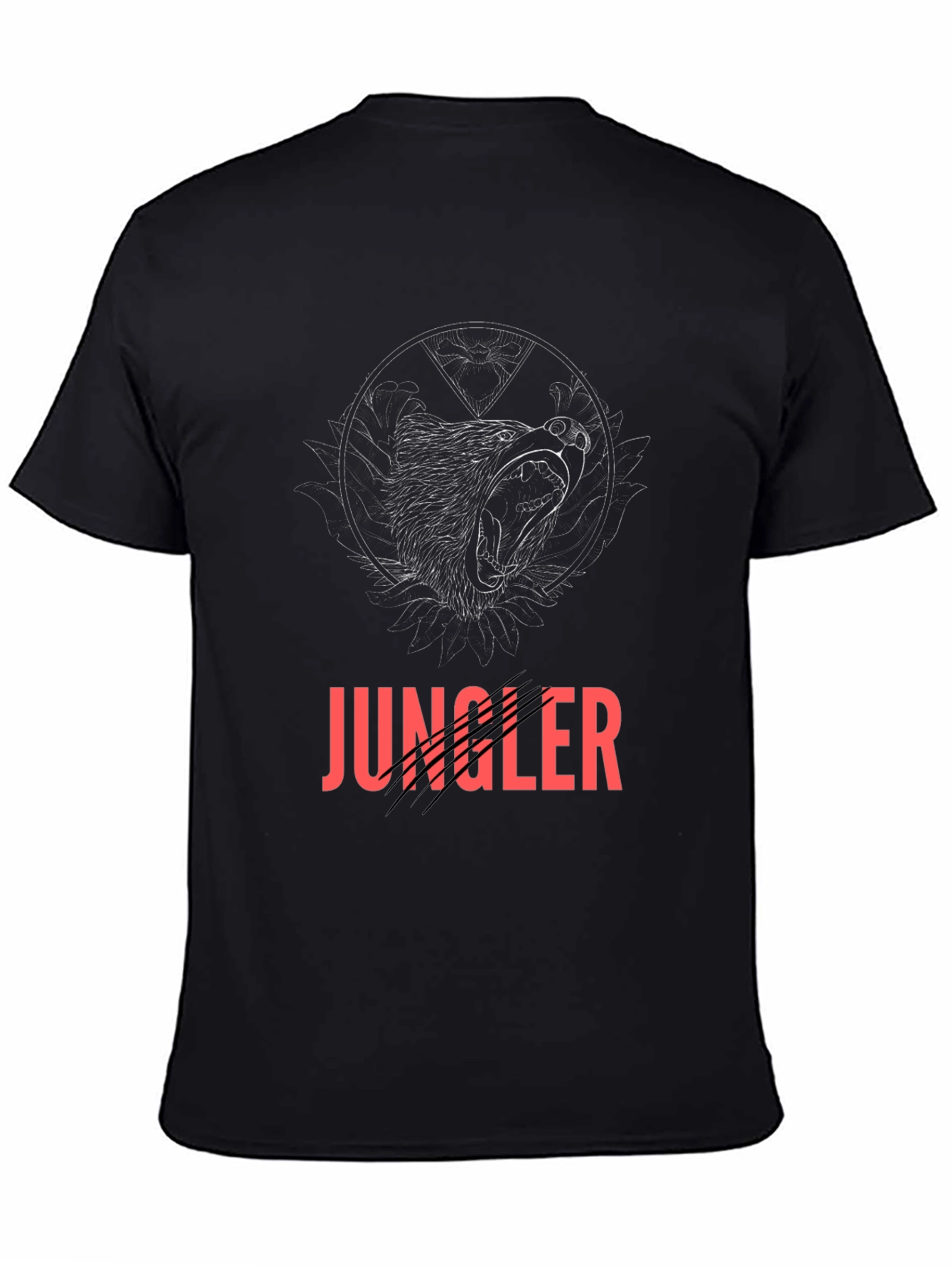 Jungle Bear Tee - Black Graphic T-Shirt