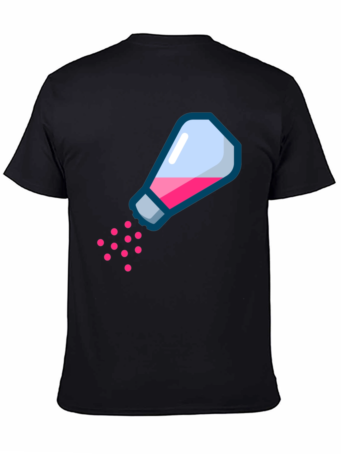 Funny Salt Bae Style Graphic T-Shirt - Black