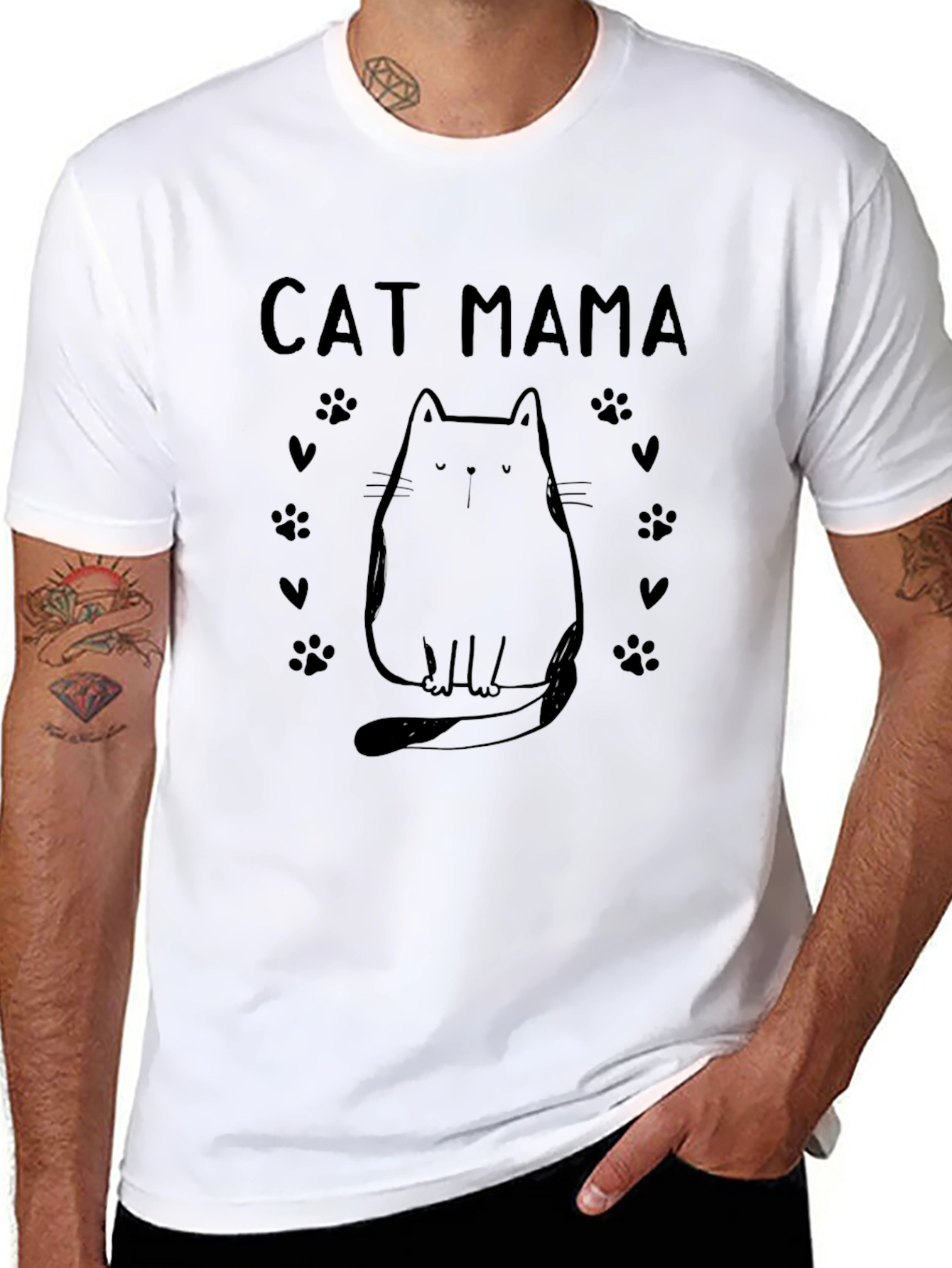 Cat Mama T-Shirt - Cute Cat Lover Tee
