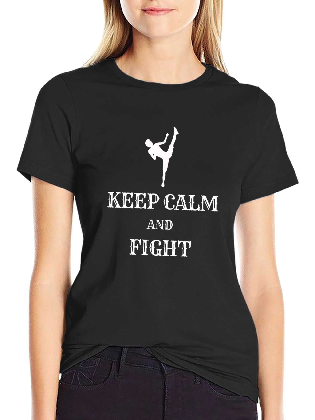 Keep Calm and Fight Graphic Tee