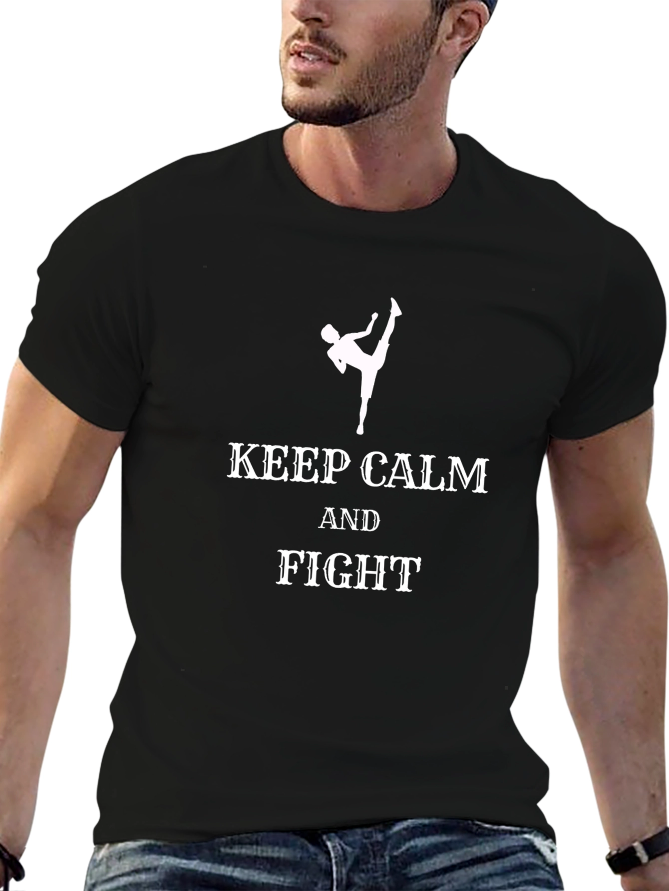Keep Calm and Fight Graphic Tee