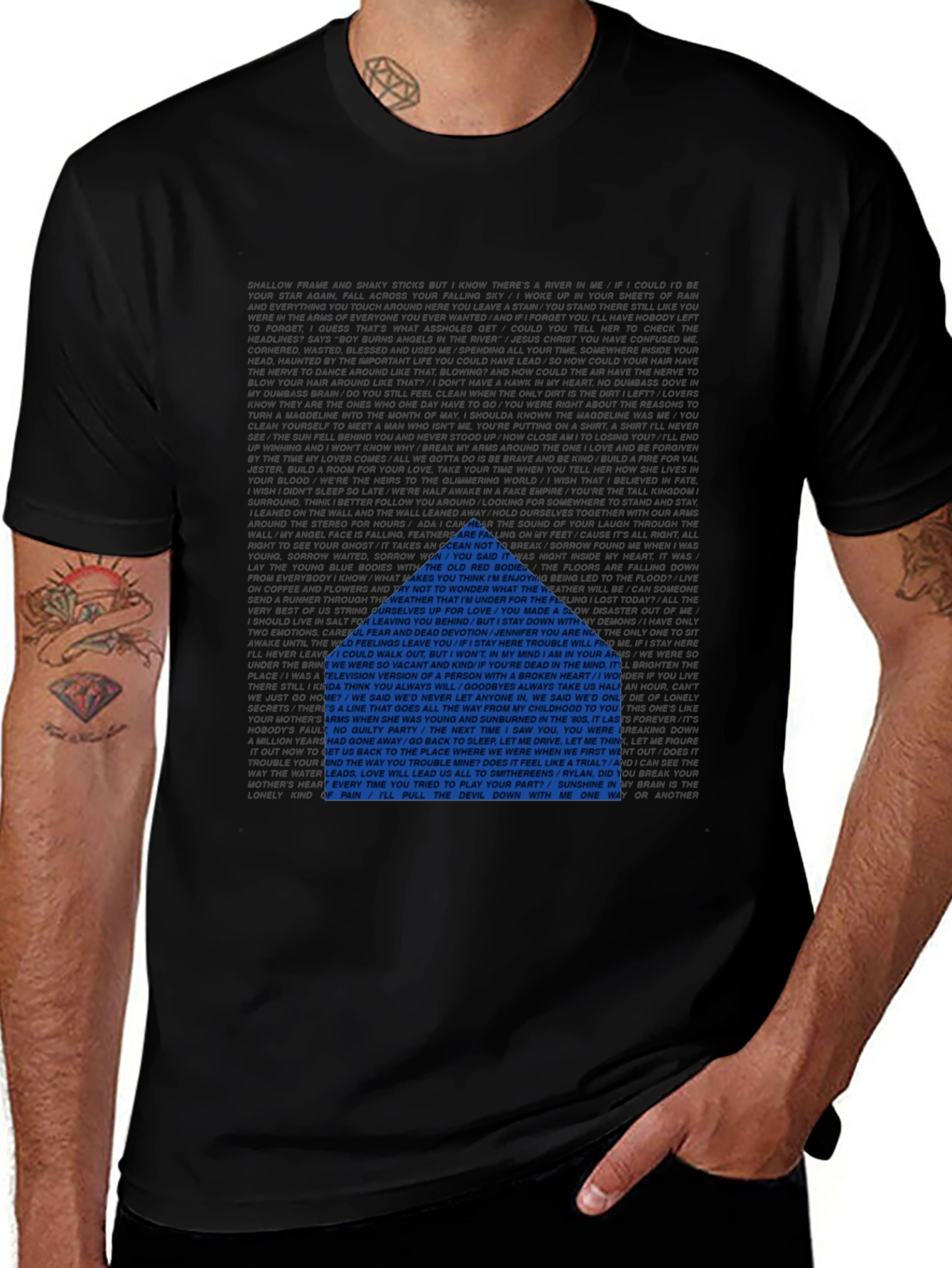 Lyric Graphic Tee - Unique Design Comfortable Fit