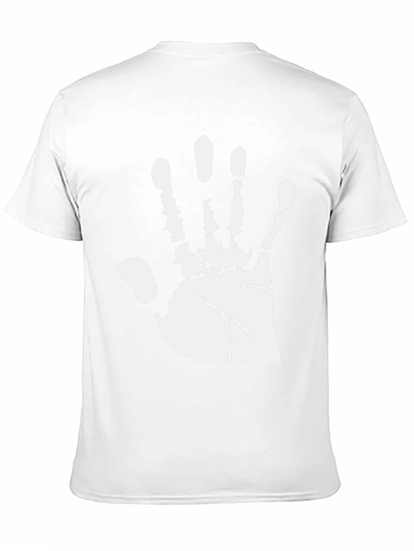 Handprint Graphic T-Shirt - Black Cotton Tee