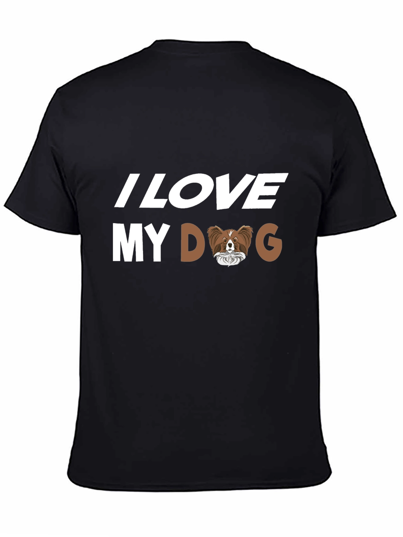 I Love My Dog Papillon Breed T-Shirt