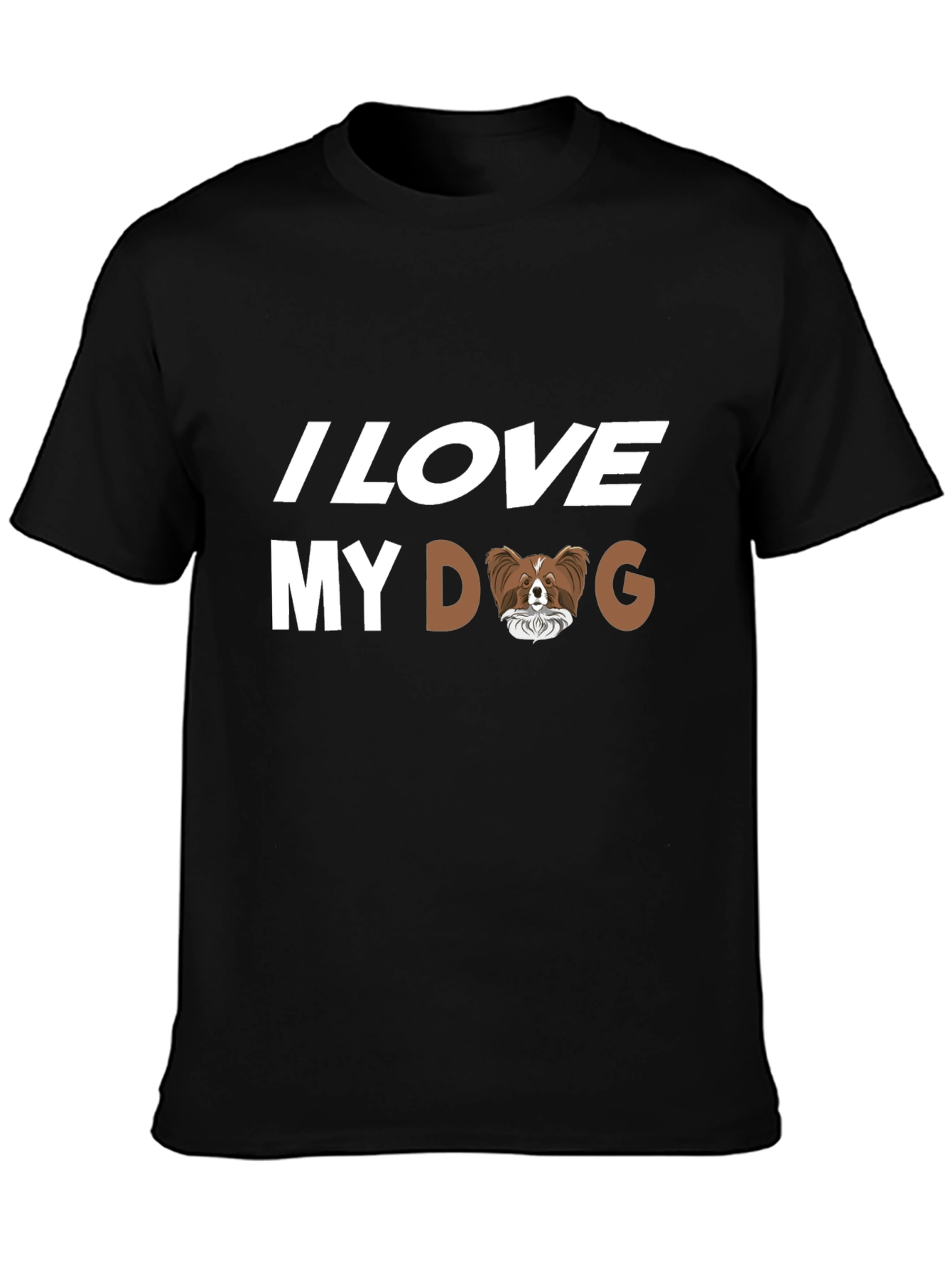 I Love My Dog Papillon Breed T-Shirt