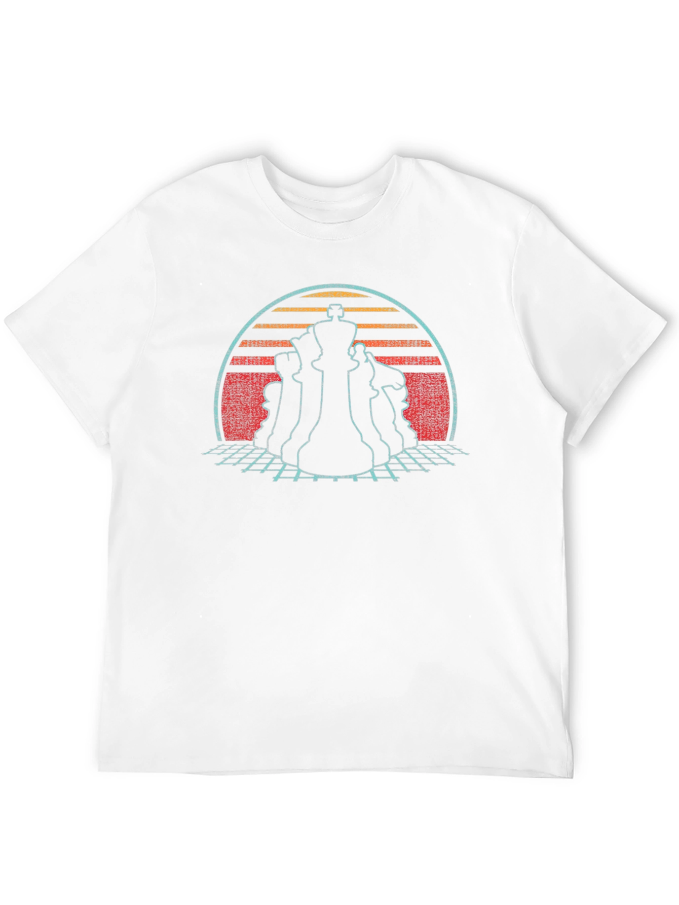 Retro Chess Piece Graphic T-Shirt