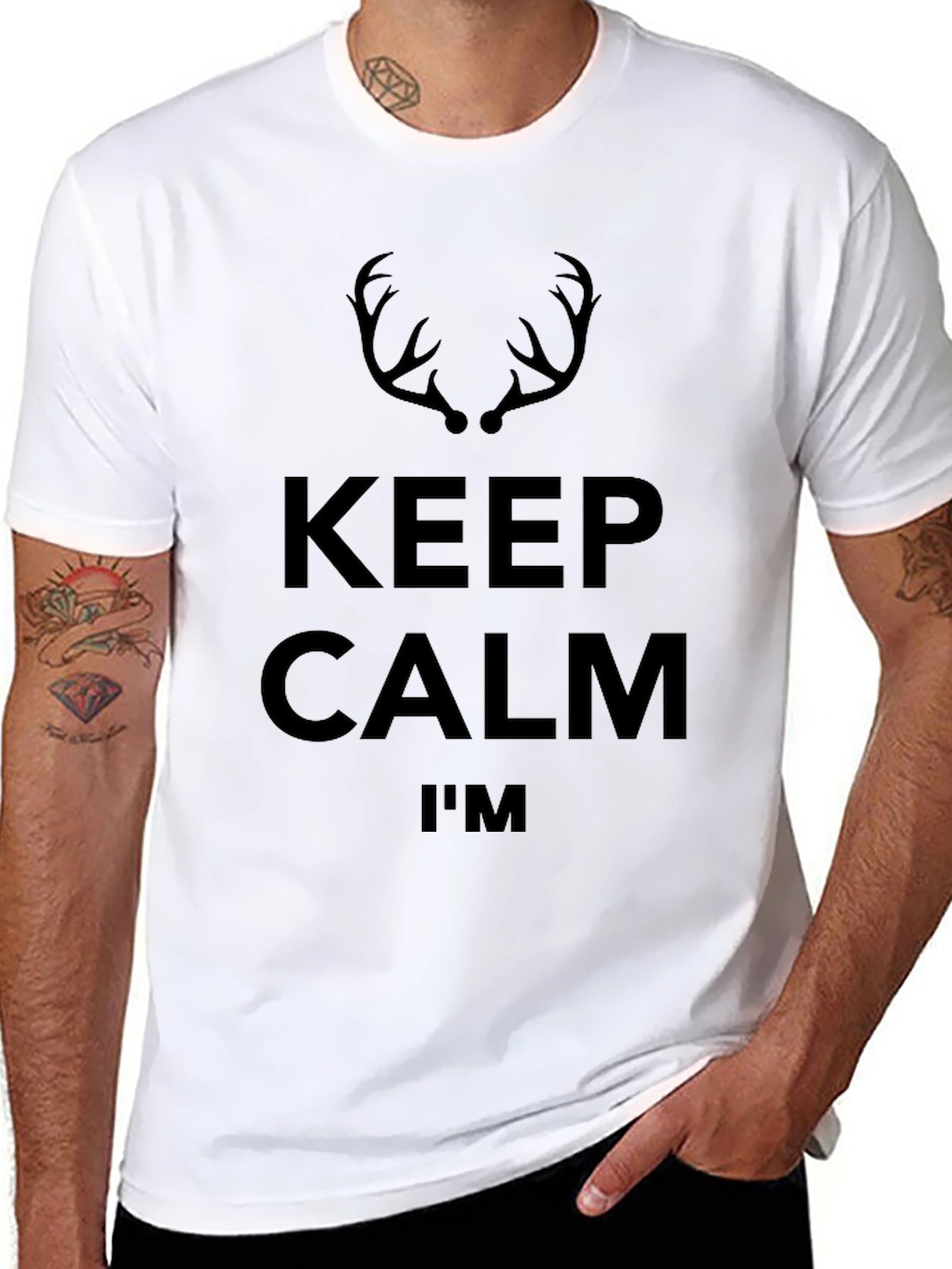 Keep Calm Im A Hunter Black T-Shirt