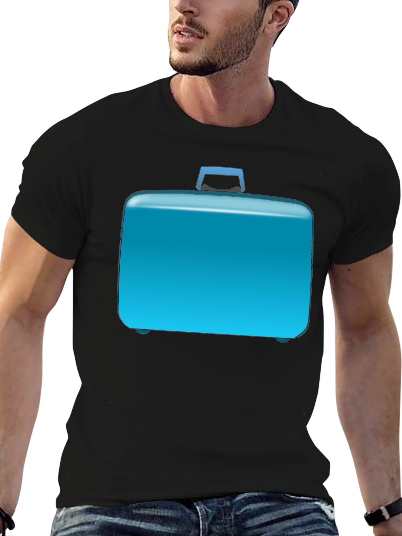 Cool Briefcase Graphic T-Shirt