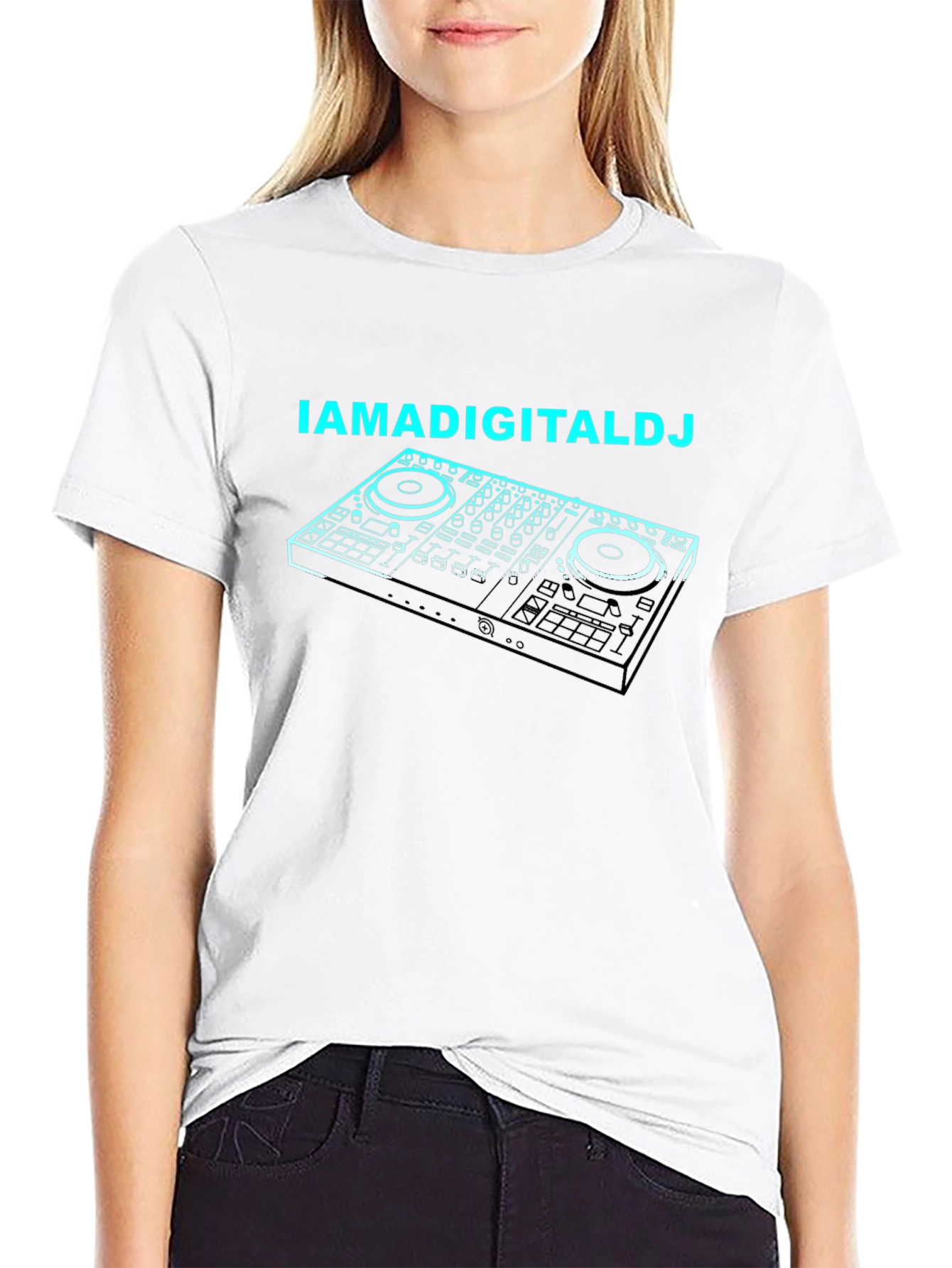 IAMADIGITALDJ Black T-Shirt - DJ Controller Graphic Tee