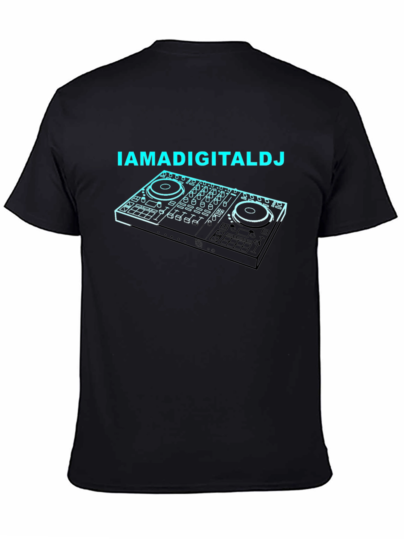 IAMADIGITALDJ Black T-Shirt - DJ Controller Graphic Tee