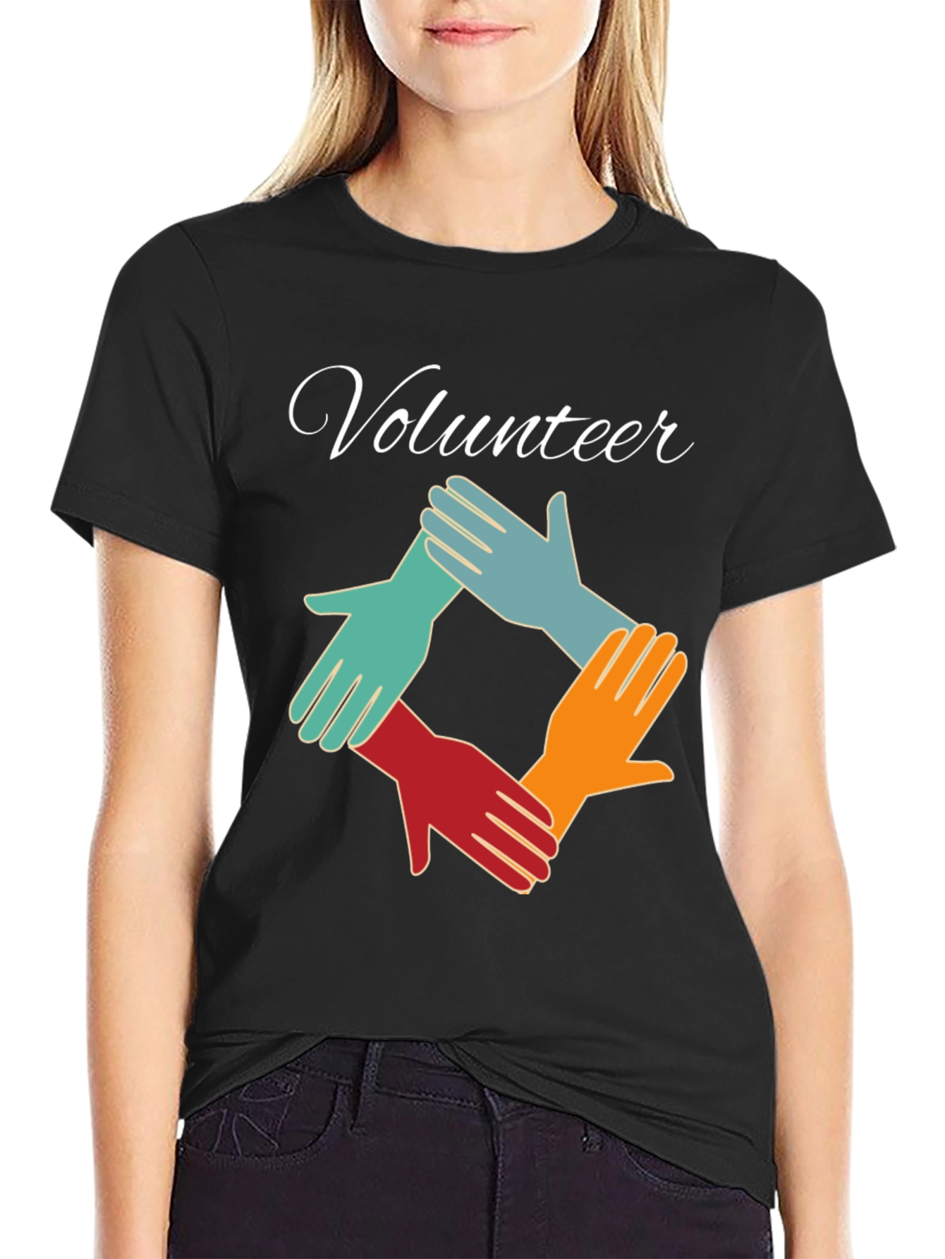Volunteer Hands Graphic T-Shirt