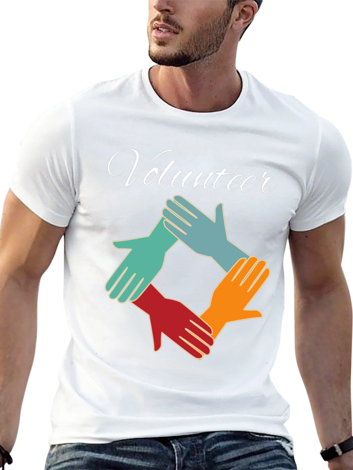 Volunteer Hands Graphic T-Shirt