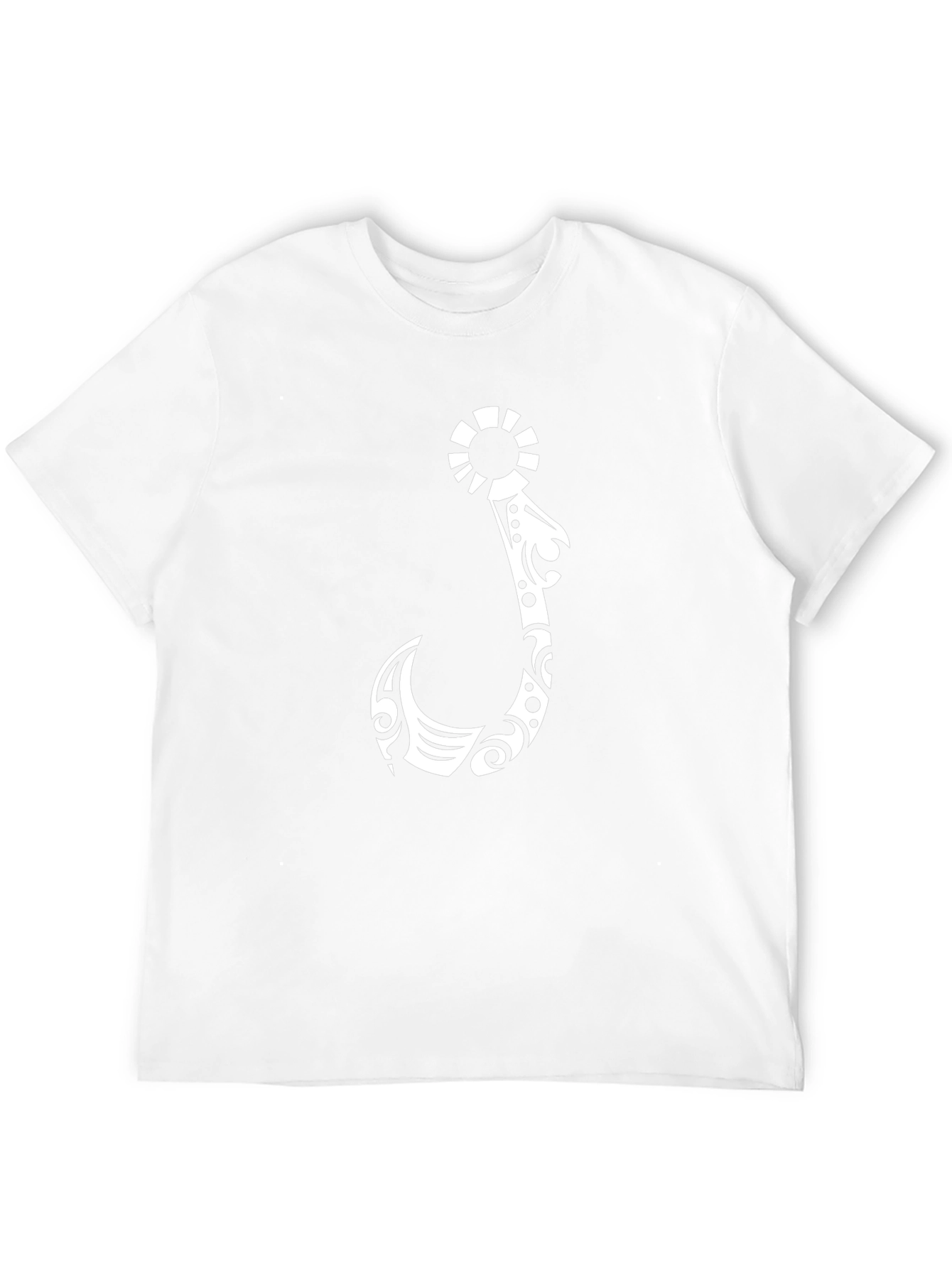 Tribal Hook Graphic T-Shirt - Black