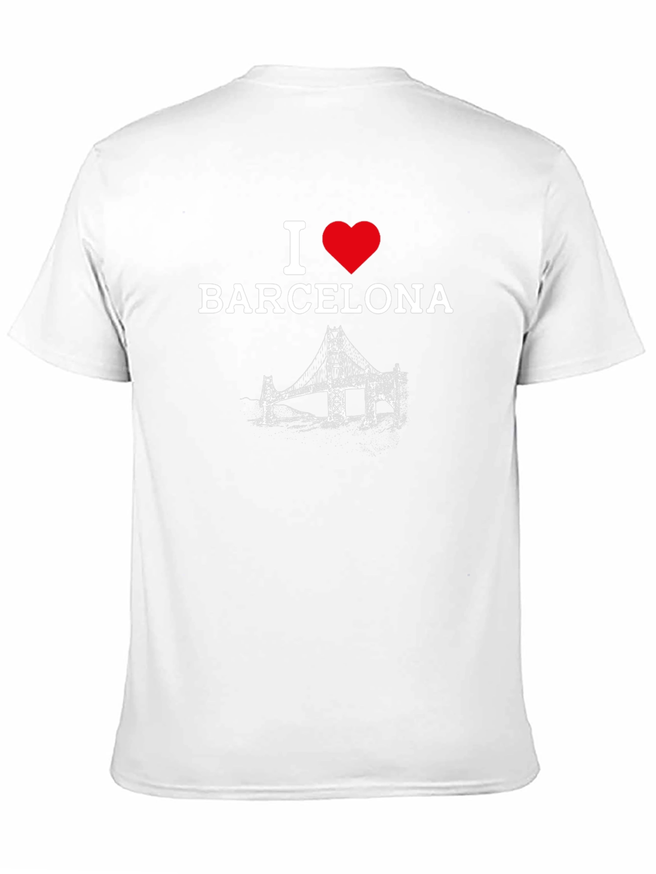 I Love Barcelona T-Shirt - Black Graphic Tee