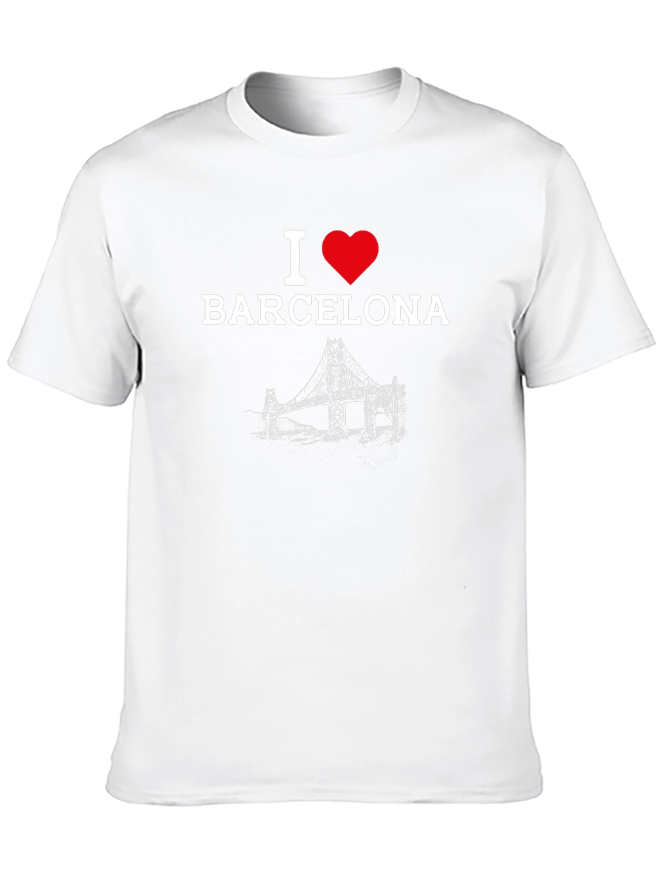 I Love Barcelona T-Shirt - Black Graphic Tee