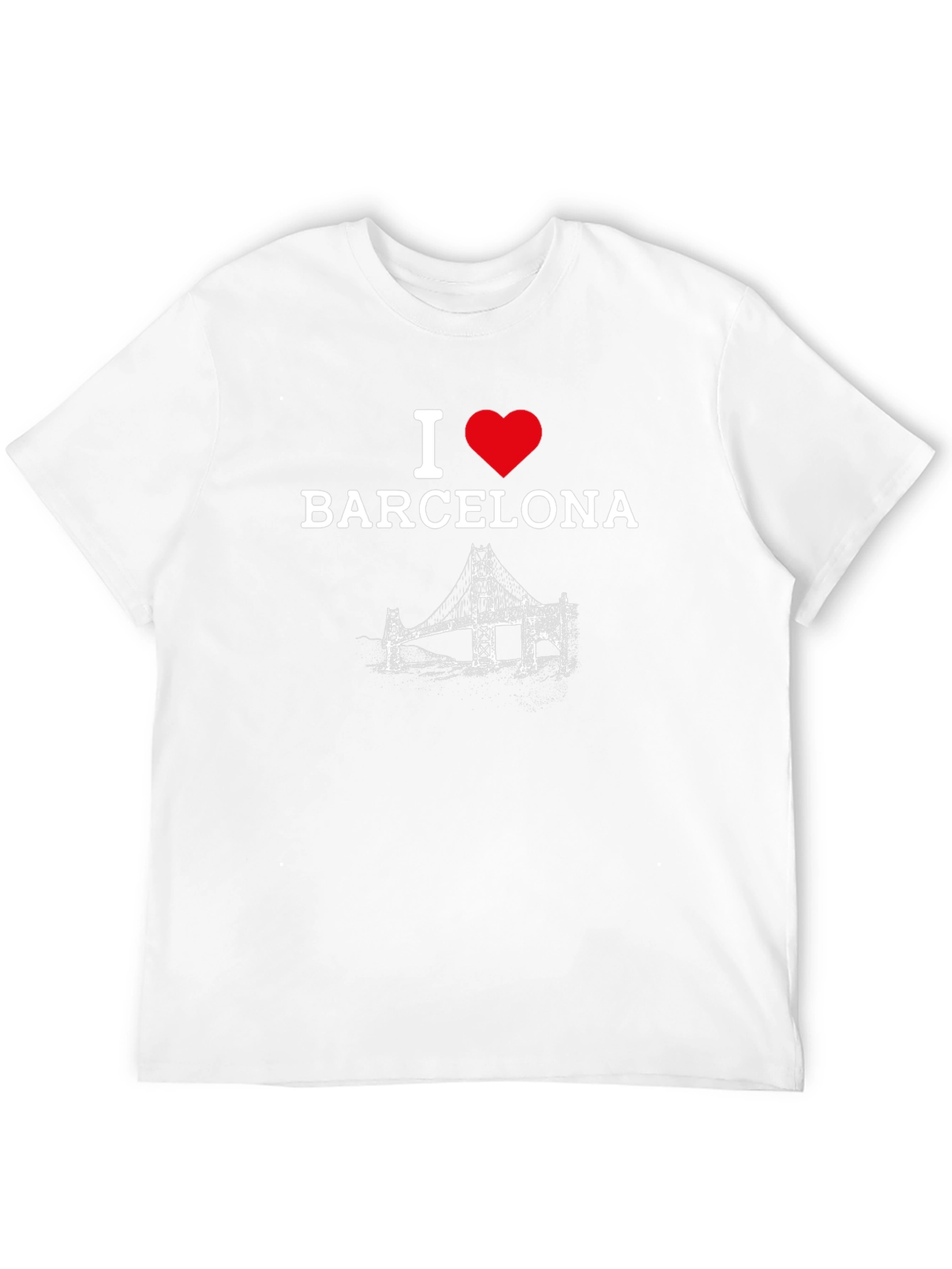 I Love Barcelona T-Shirt - Black Graphic Tee