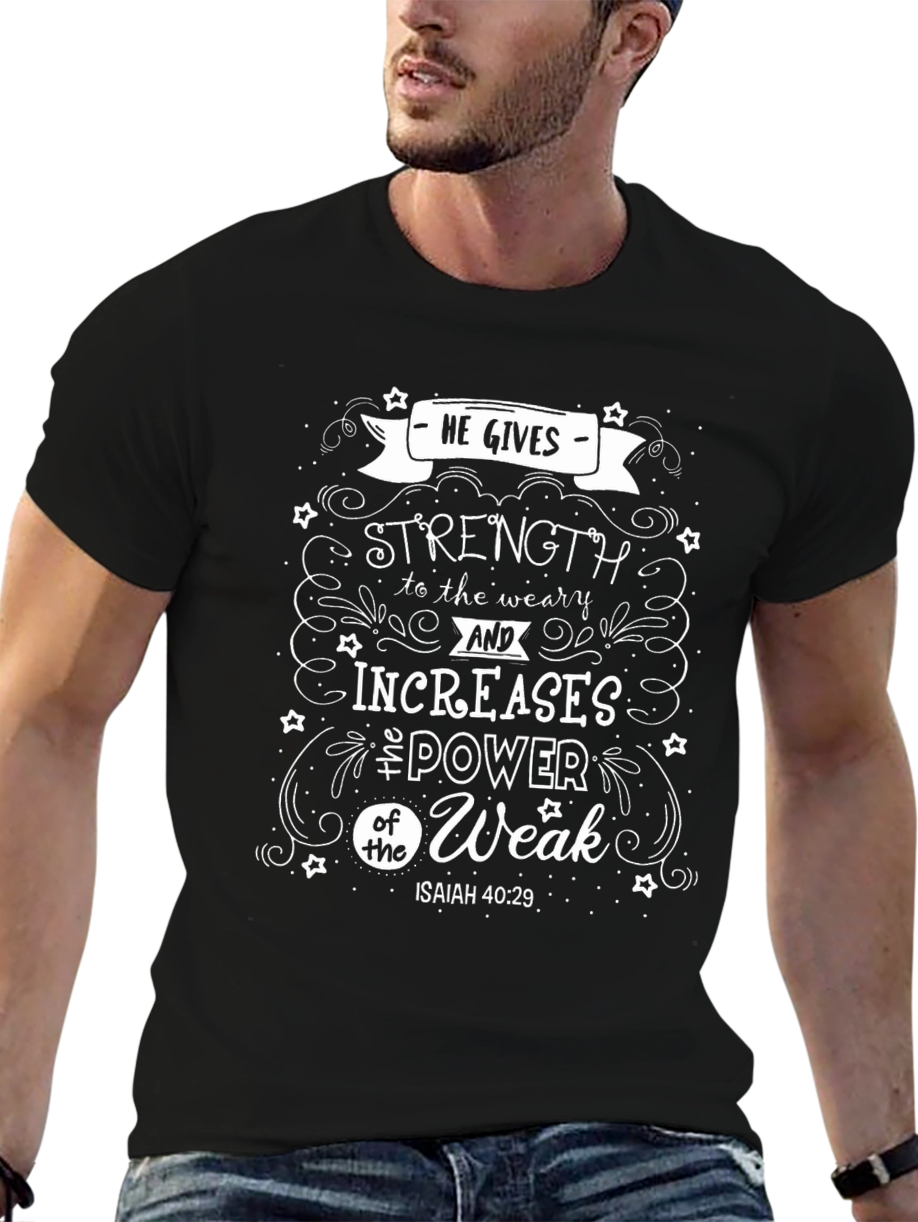 He Gives Strength Christian T-Shirt
