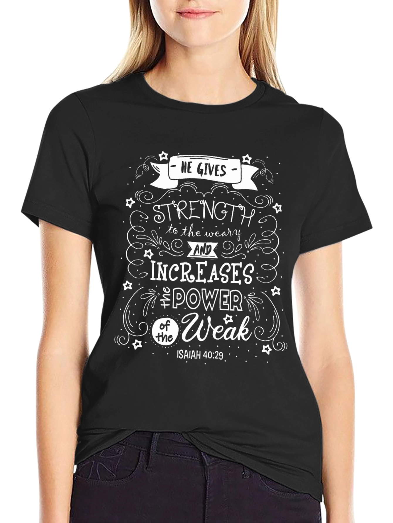 He Gives Strength Christian T-Shirt