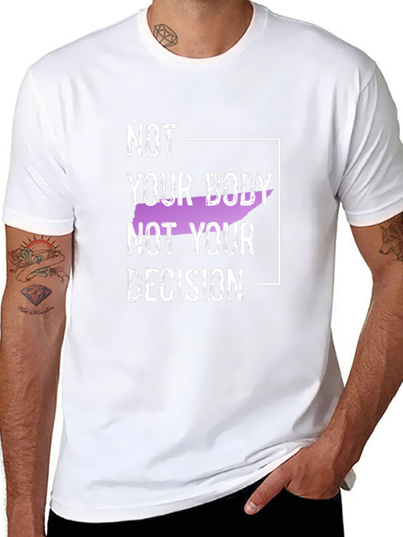 Not Your Body Not Your Decision Black T-Shirt