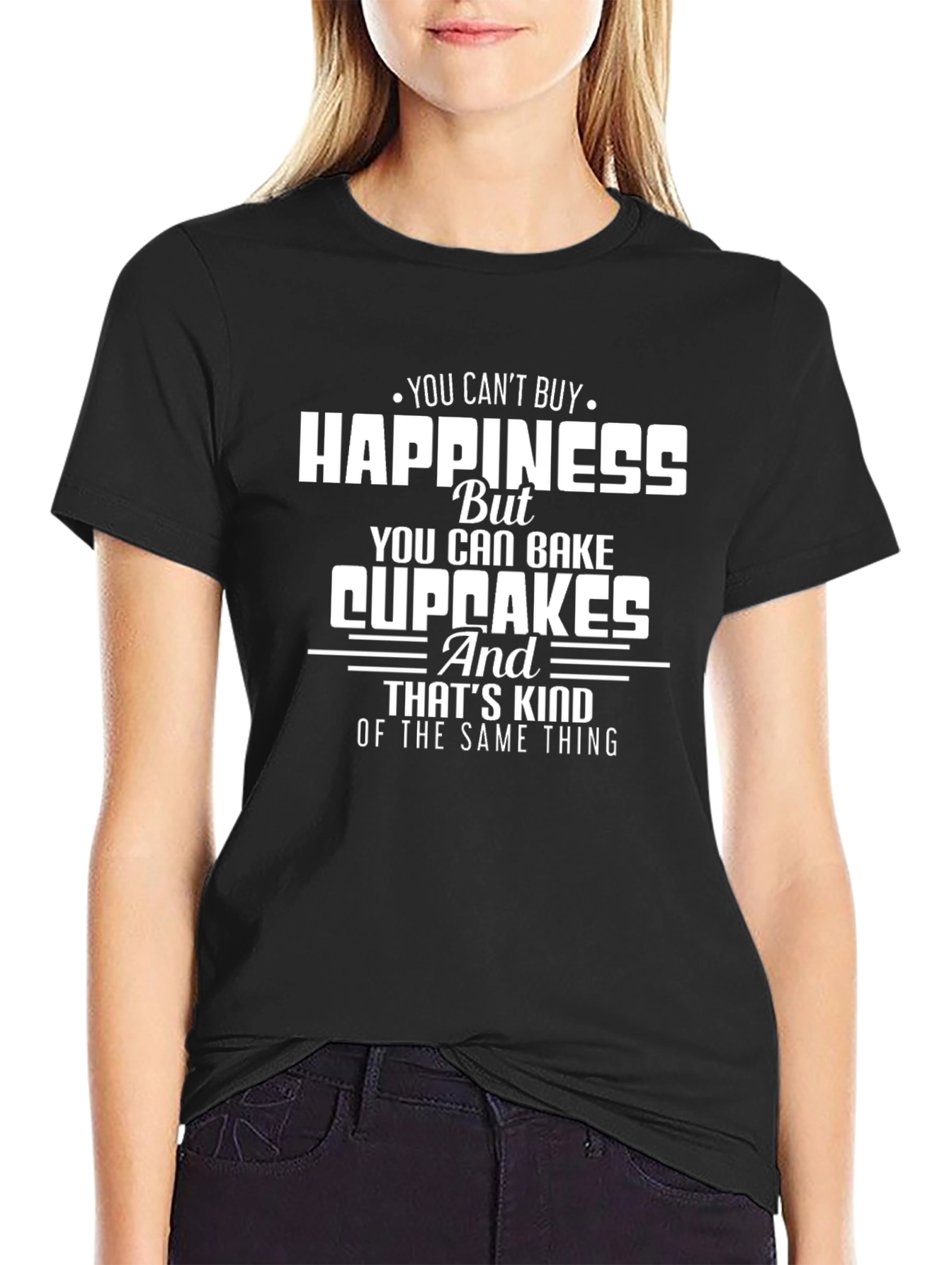 Happiness Cupcakes T-Shirt Funny Baking Shirt