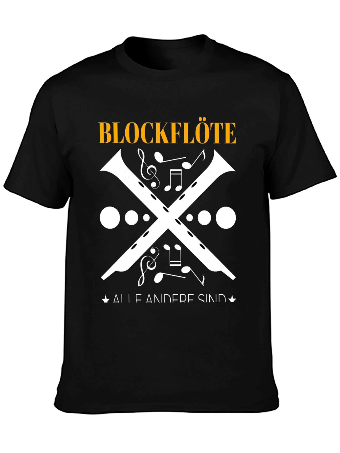 Blockflöte Music T-Shirt - Unique Musical Instrument Design