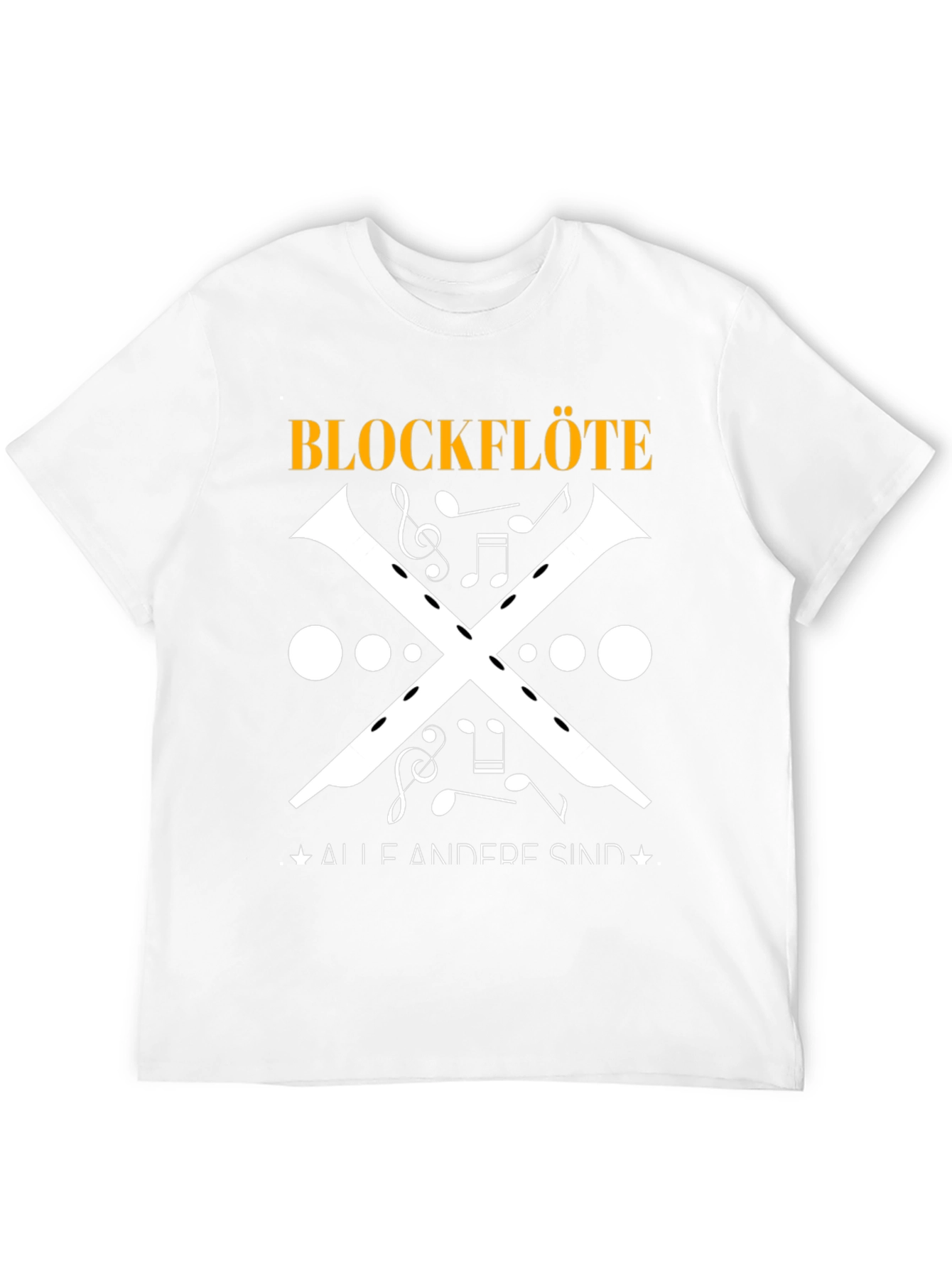 Blockflöte Music T-Shirt - Unique Musical Instrument Design