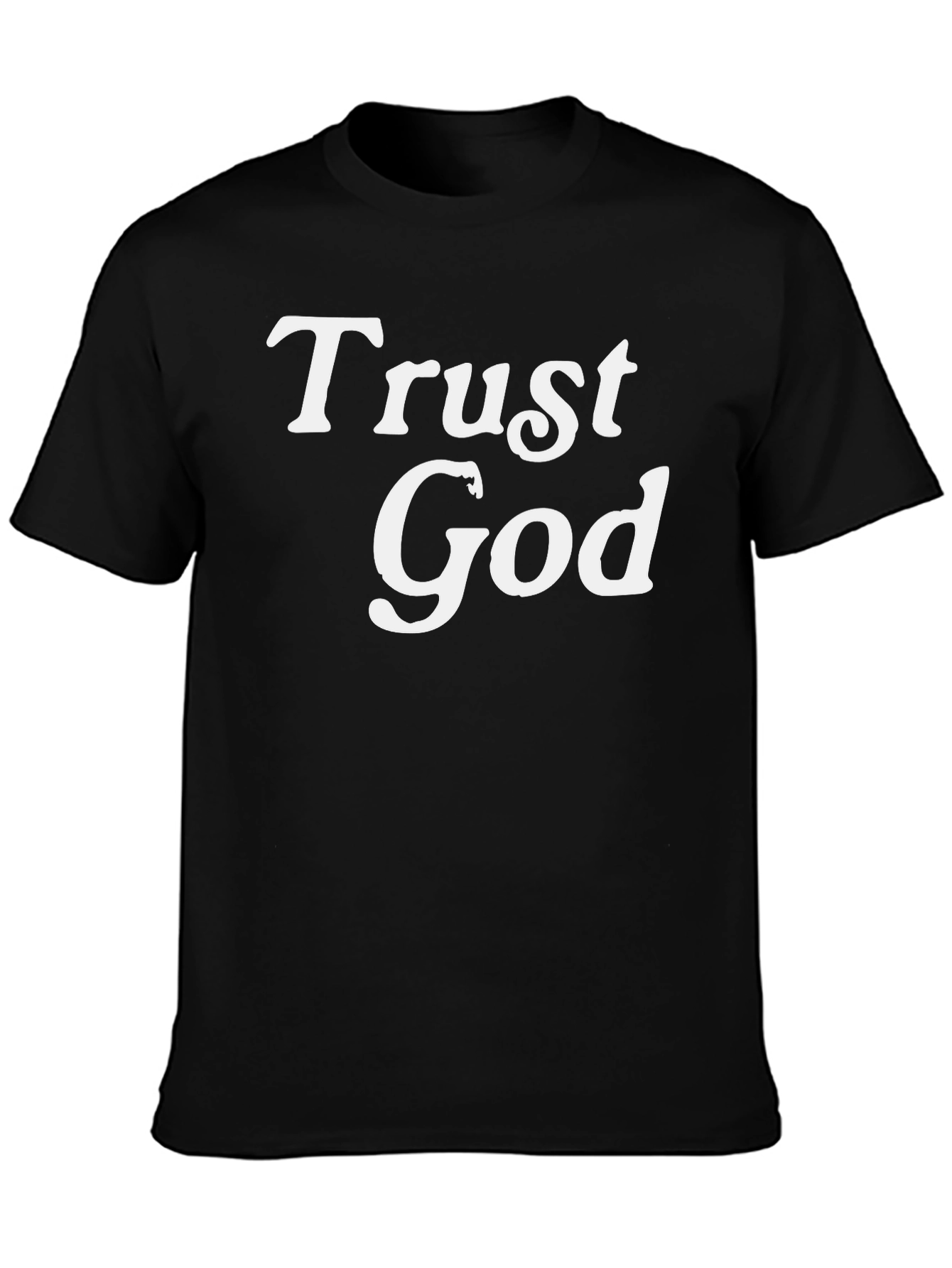 Trust God Black Graphic Tee