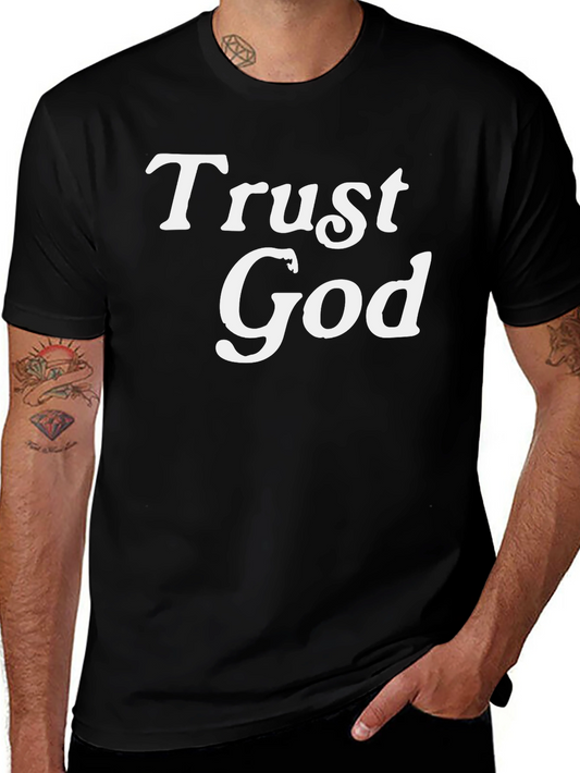 Trust God Black Graphic Tee