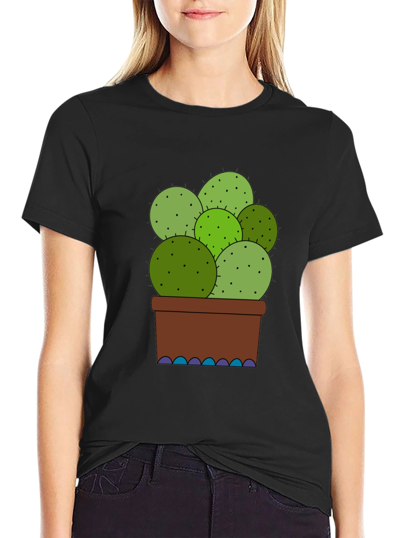 Cactus Graphic T-Shirt - Unique Plant Lover Tee